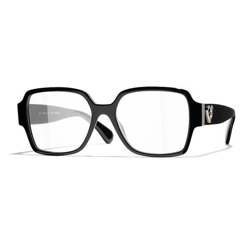 Kính Mắt Cận Chanel Square Eyeglasses CH3438 C501 Màu Đen