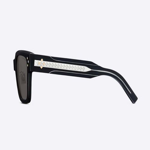 Kính Mát Dior Diamond Sunglasses S3F 64A5 Màu Xám Khói-2
