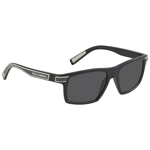 Kính Mát Dolce & Gabbana Dark Gray Rectangular Men's Sunglasses DG6160 501/8754 Màu Xám Đen-1