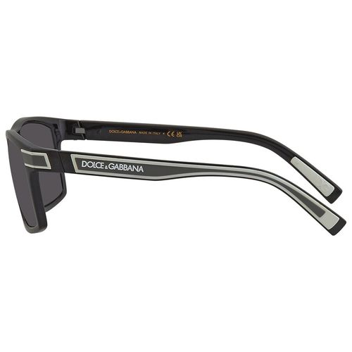 Kính Mát Dolce & Gabbana Dark Gray Rectangular Men's Sunglasses DG6160 501/8754 Màu Xám Đen-2