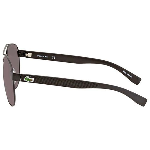 Kính Mát Lacoste Grey Round Unisex Sunglasses L185S 001 60 Màu Xám Đen-2