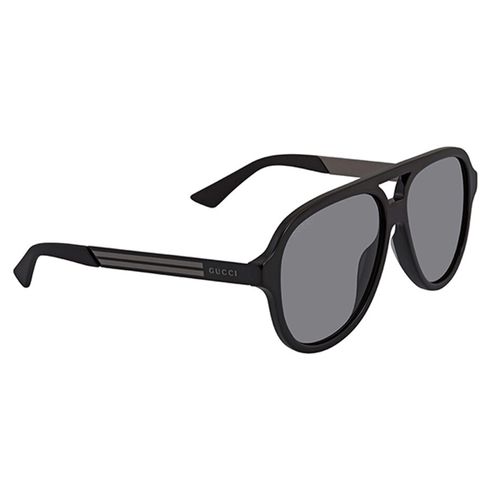 Kính Mát Nam Gucci Grey Pilot Men's Sunglasses GG0688S 001 59 Màu Đen Xám-2