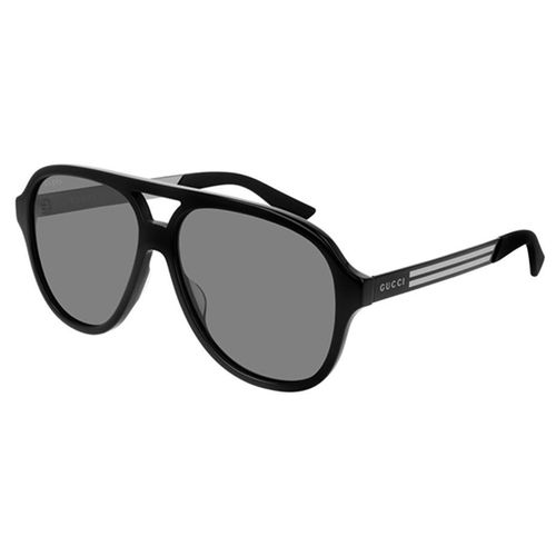 Kính Mát Nam Gucci Grey Pilot Men's Sunglasses GG0688S 001 59 Màu Đen Xám