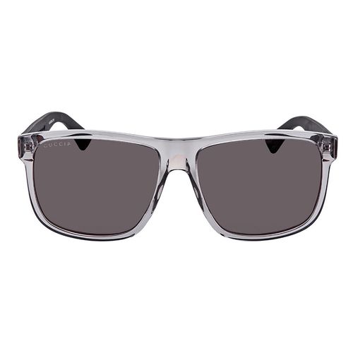 Kính Mát Nam Gucci Grey Rectangular Polarized Men's Sunglasses GG0010S 004 58 Màu Xám Đen-3