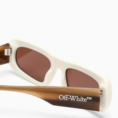 Kính Mát Off-White AF Austin OERI065 0164 Sunglasses Màu Trắng Nâu-4
