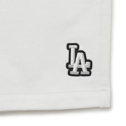 Quần Short MLB Basic Medium Logo 5 Shorts LA Dodgers 3ASPB0433-07WHS Màu Trắng-2