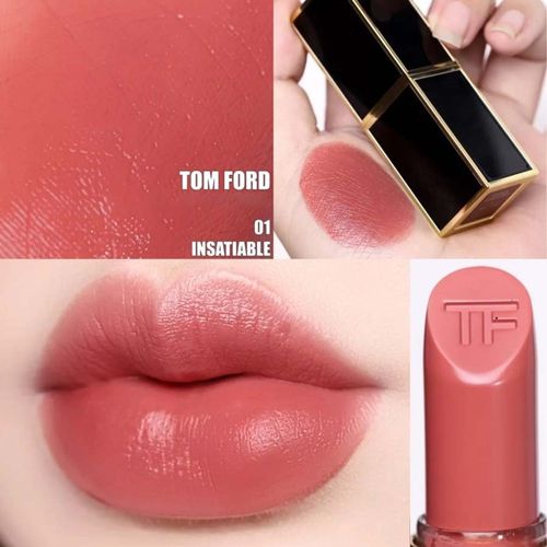 Son Tom Ford Lip Color Matte 01 Insatiable Màu Hồng Cam Đất-2