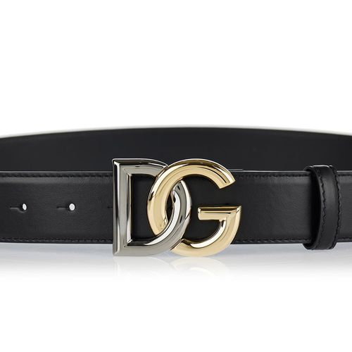 Thắt Lưng Nam Dolce & Gabbana DG Leather Belt Màu Đen-3