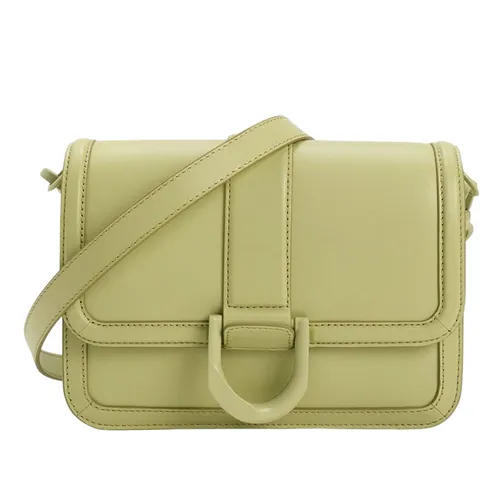 Túi Đeo Chéo Charles & Keith CNK Gabine Leather Crossbody Bag Green 80840528 Màu Xanh Bơ