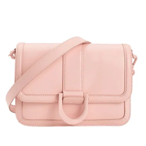 Túi Đeo Chéo Charles & Keith CNK Gabine Leather Crossbody Bag Pink 80840528 Màu Hồng