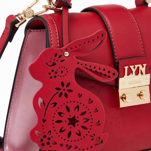 Túi Đeo Chéo Lyn Lucky Top Handle S Handbags LL23CBF157 Màu Đỏ-5