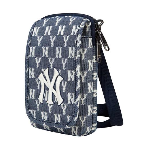 Túi Đeo Chéo MLB Monogram New York Yankees Crossbody Bag 32BGDD011-50N Màu Xanh Denim-7