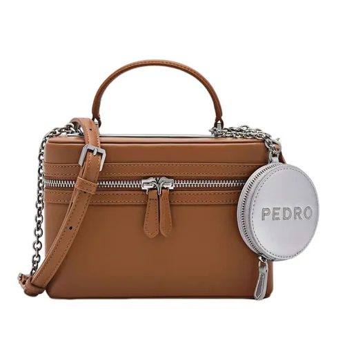 Túi Đeo Chéo Nữ Pedro Ari Boxy Shoulder Bag - Camel 76390057-2 Màu Nâu