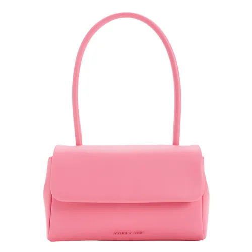 Túi Đeo Vai Nữ Charles & Keith CNK Curved Handle Shoulder Bag 50782061 Màu Hồng