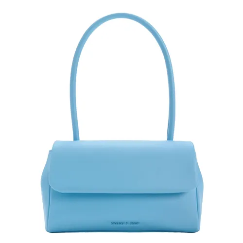 Túi Đeo Vai Nữ Charles & Keith CNK Curved Handle Shoulder Bag 50782061 Màu Xanh Blue