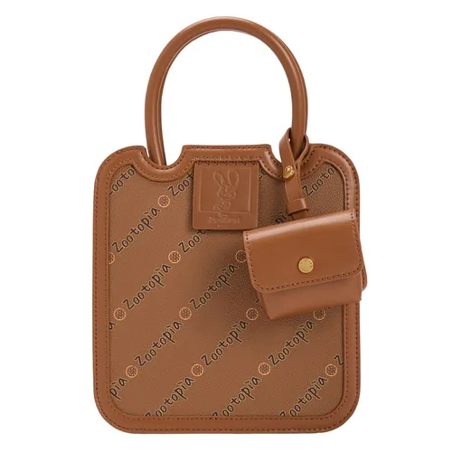 Túi Tote Charles & Keith CNK Disney Zootopia Judy Hopps Structured CK2-30782054 Màu Nâu