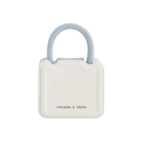 Túi Xách Charles & Keith CNK Structured Top Handle Pouch Chalk CK6-30782114 Màu Trắng Ngà