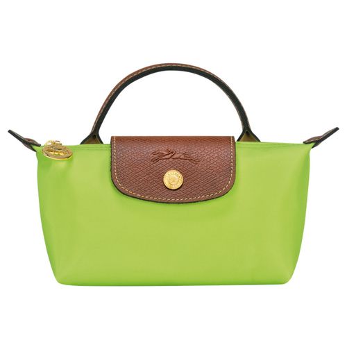 Túi Xách Longchamp Le Pliage Original Made With Recycled Fabric Pouch With Handle 34175089355 Màu Xanh Green