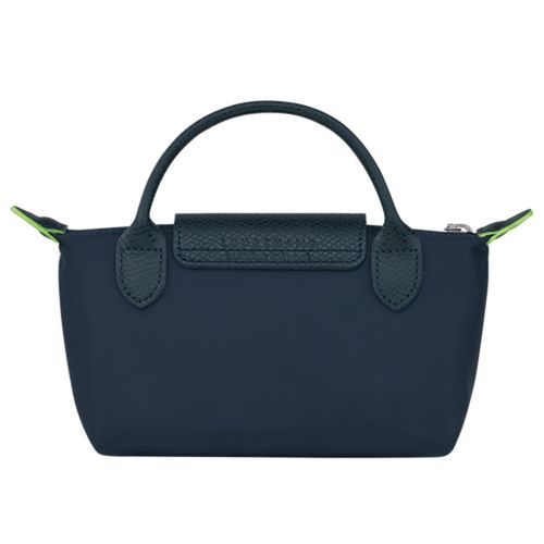 Túi Xách Longchamp Le Pliage Recycled Fabric Pouch With Handle Blue 34175919P68 Màu Xanh Navy-2