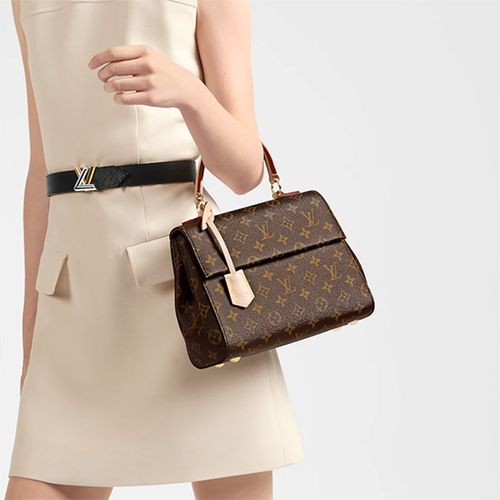 Túi Xách Nữ  Louis Vuitton LV Cluny BB 2way Handbag Shoulder Bag Màu Nâu-3