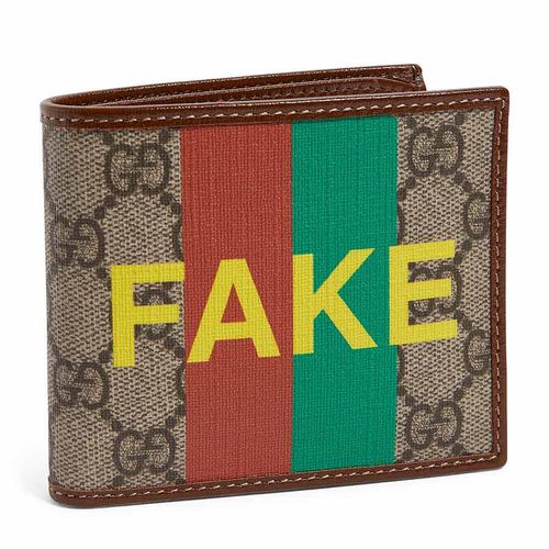 Ví Gucci Supreme Logo Billfold Wallet Not Fake Phối Màu-2