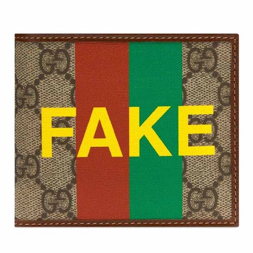 Ví Gucci Supreme Logo Billfold Wallet Not Fake Phối Màu