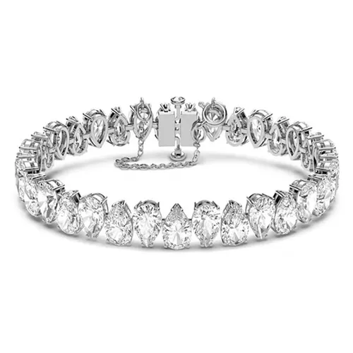 Vòng Đeo Tay Swarovski Millenia Braceletpear Cut, White, Rhodium Plated 5598350 Màu Bạc - Trang sức - Vua Hàng Hiệu