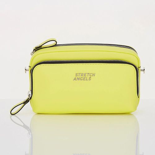 Túi Đeo Chéo Nữ Stretch Angels Panini Metal Logo Solid Light Yellow Bag Màu Vàng Chanh-2