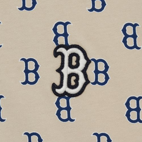 Áo Croptop Nữ MLB Boston Red Sox 3FTSM0433-43BGL Tshirt Màu Be Size S-4