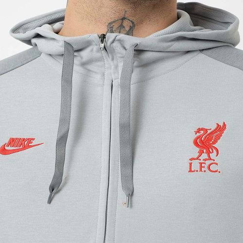 Áo Hoodie Nam Nike Men's Soccer Wear Liverpool Travel Fleece CL DB7824 016  Màu Ghi Xám Size XS-6