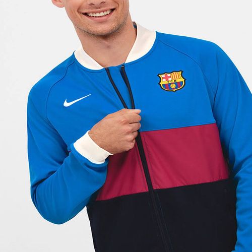 Áo Khoác Nam Nike Men's Soccer FC Barcelona FCB Anthem Full Zip Track Jacket CW0443 427 Phối Màu Size S-3