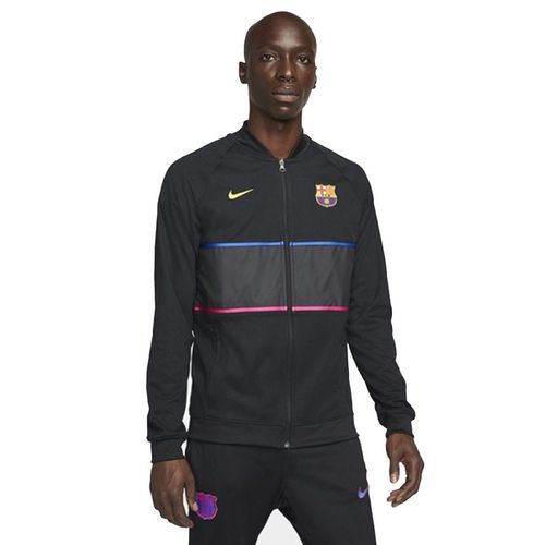 Áo Khoác Nam Nike Soccer Wear Replica Wear FC Barcelona I96 Anthem Full Zip Jacket CL DB7812 014 Màu Đen Size XL-1