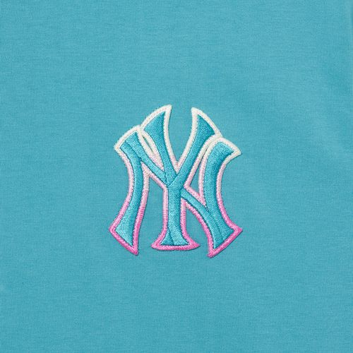 Áo Phông MLB Gradient Monogram Clipping Overfit New York Yankees Tshirt 3ATSM0633-50TQS Màu Xanh Blue-8