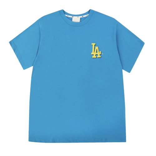 Áo Phông MLB Graffiti Printing Round Neck Short Sleeve 31TS06031-07U Tshirt Màu Xanh Blue