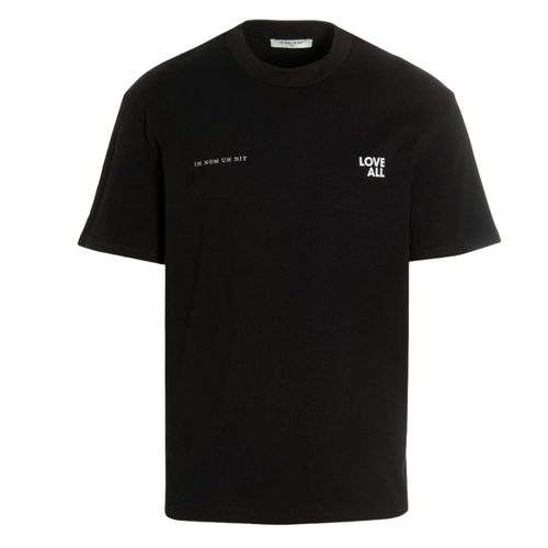 Áo Phông Nam Ih Nom Uh Nit Black Logo 'Jesus Love All' Printed Tshirt NUS23224 009 Màu Đen-1