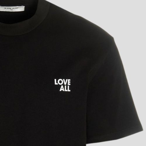 Áo Phông Nam Ih Nom Uh Nit Black Logo 'Jesus Love All' Printed Tshirt NUS23224 009 Màu Đen-2