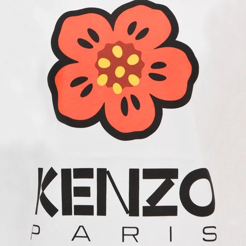 Áo Phông Nữ Kenzo Boke Flower Loose Tshirt FD52TS0394SO 01 Màu Trắng Size M-5