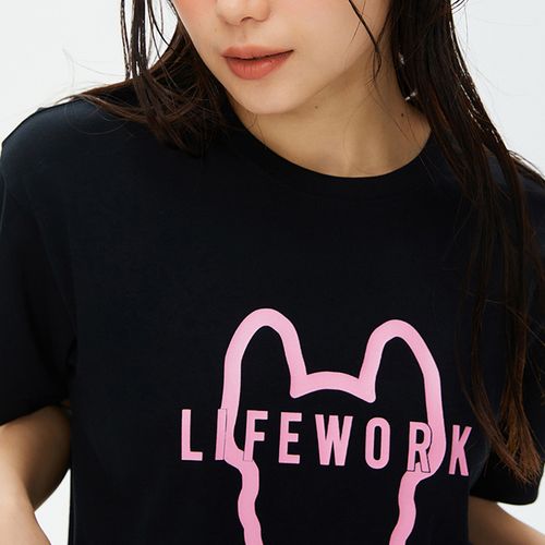 Áo Phông Nữ LifeWork Tshirt LW235TS793 Màu Đen Size S-4