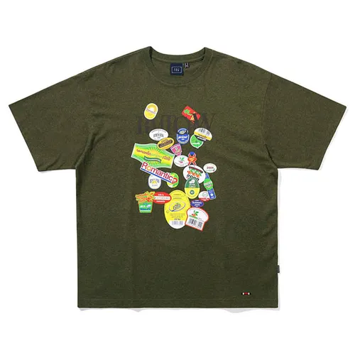 Áo Phông Romantic Crown Fruit Label Tee Tshirt Màu Xanh Olive - Thời trang - Vua Hàng Hiệu
