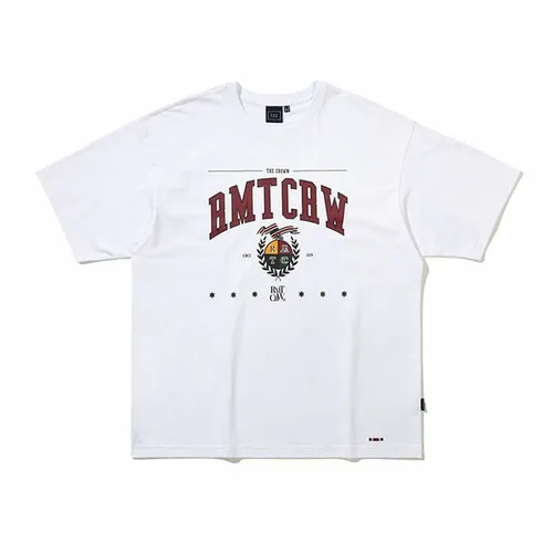 Áo Phông Romantic Crown RMT Emblem Tee Tshirt Màu Trắng Size S