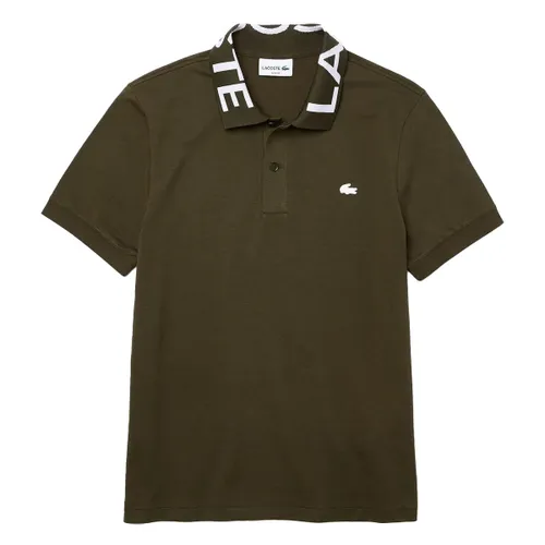 Lacoste Xanh rêu Áo Polo - Áo Polo Nam Lacoste Slim PH7647S7T2 Màu Xanh Rêu Size 2 - Vua Hàng Hiệu