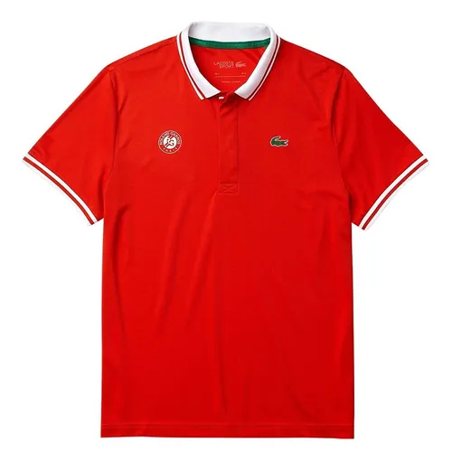 Áo Polo Nam Lacoste Sport Roland Garros Paris Ultra Dry DH3658YMF Màu Đỏ Cam Size 5