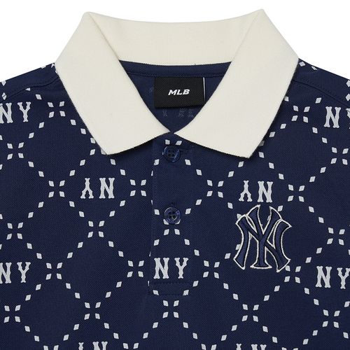 Áo Polo Trẻ Em MLB Diamond Monogram Pique New York Yankees 7APQMD133-50NYS  Màu Xanh Navy-7