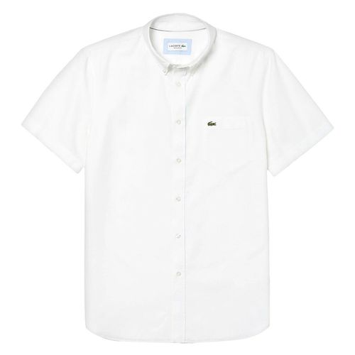 Áo Sơ Mi Nam Lacoste Men's Regular Fit Oxford Cotton Shirt CH4975 Màu Trắng Size 40