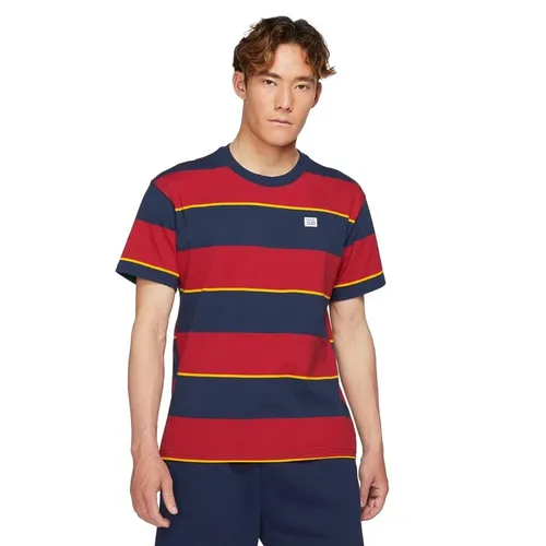 Thời trang - Áo Thun Nam Nike Men's Short Sleeve Stripe Skateboard Tshirt SB DJ1231-410 Phối Màu Size M - Vua Hàng Hiệu