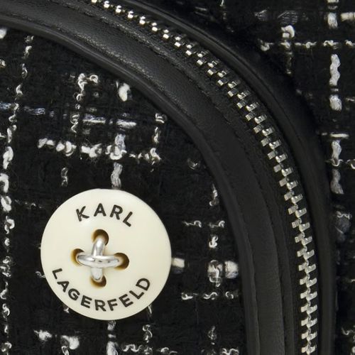 Balo Nữ Karl Lagerfeld Wool Backpack Màu Đen-5