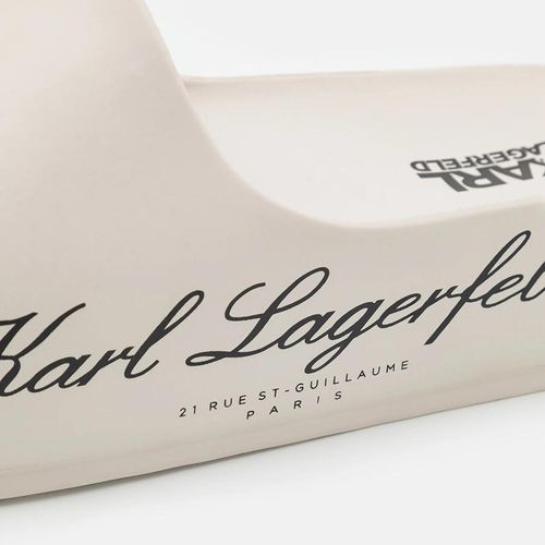 Dép Karl Lagerfeld Kobo Hotel Platform Slide Mules K4811A0DF-A11 Màu Trắng Kem Size 36-6