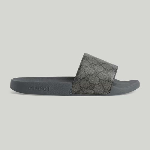Dép Nam Gucci GG Slide Sandal Màu Đen Xám Size 39-4