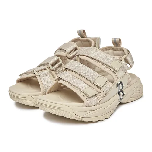Dép Kem - Dép Trẻ Em MLB Chunky Sandals Boston Red Sox 7ASDB0133-43BGD Màu Kem - Vua Hàng Hiệu
