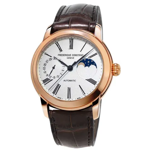 Đồng Hồ Nam Frederique Constant Classic Moonphase FC-712MS4H4 Màu Trắng Phối Vàng Hồng